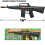 Conjunto de brinquedos para arma de rifle do exrcito Hunson com 2 brinquedos de simulao, som e ao de fasca, preto, 16 polegadas 4