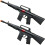 Conjunto de brinquedos para arma de rifle do exrcito Hunson com 2 brinquedos de simulao, som e ao de fasca, preto, 16 polegadas 1