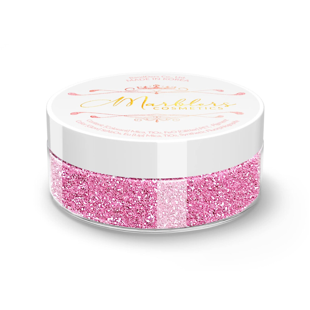 Marblers Twinkle Face & Body Glitter [Flamingo] 0.18Oz (5G) | Fine | Non-Toxic | Vegan | Cruelty-Free | Ethically Sourced | Festival Makeup | Eye