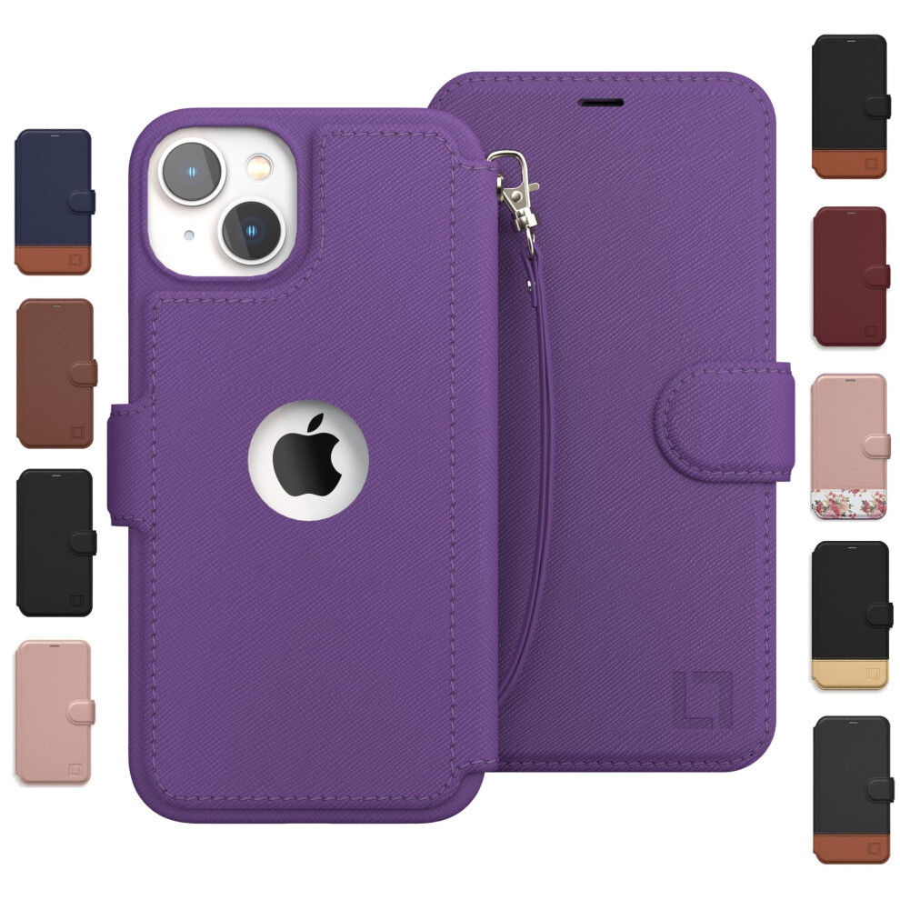 Compatible With Iphone 14 Wallet Case For Women And Men Case With Card Holder [Slim & Protective] For Apple 14 (6.1 ) Vegan Leather I-Phone Cov 5065013352084