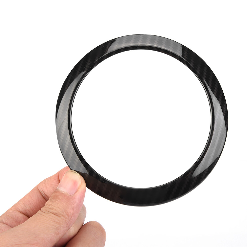 2Pcs Carbon Fiber Side Air Conditioning Vent Ring Cover For Mercedes Benz E Class W213 16-18 8401324604363