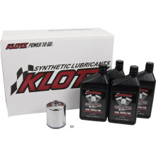 Klotz 20W/50 synthetisches Motorl-Wechselset fr Evolution Big Twin 19841999 (4-Quart-Basis-Set)