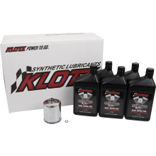 Klotz 20W/50 synthetisches Motorl-Wechselset fr Evolution Big Twin 19841999 (5-Quart-Basisset)