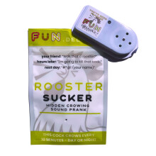 FUN levering Rooster Sucker: Verborgen vervelende haan kraait geluidsapparaat om vrienden en familie voor de gek te houden - Leuk grapspeelgoed v