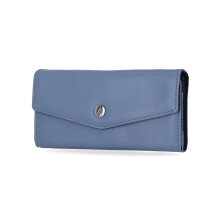 Nautica Money Manager feminino fino e compacto RFID com bloqueio de porta-carto de crdito organizador de carteira com zper e compartimento par