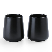 Suportes de escova de dentes pretos foscos para banheiro - 2 unidades de suporte de escova de dentes de cermica Conjunto de suporte de pasta de