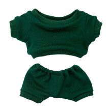 niannyyhouse 10cm Pluche Poppenkleding Sportpakken Sweaters Broeken (Donkergroen, 10cm)