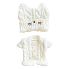 niannyyhouse 20cm Plys dukketj Kattehue Uldentrd Onesies 8in Dukketilbehr (B)