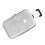 Baby Suitcase Toy Cute Plastic Rolling Suitcase Mini Luggage Box (Silver) 7