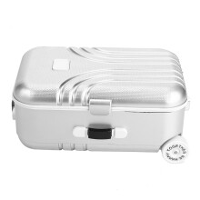 Baby Suitcase Toy Cute Plastic Rolling Suitcase Mini Luggage Box (Silver)