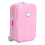 Baby Suitcase Toy Cute Plastic Rolling Suitcase Mini Luggage Box (Pink) 16