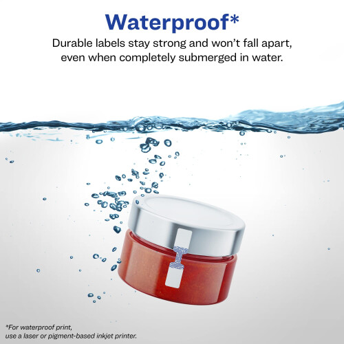 Etichette a bilanciere impermeabili Avery Avery Avery Dureture Waterro 1