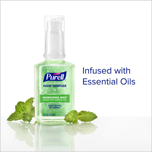 Purell Purell Advanced Sanitizer Gel με Έλαια, Δροσιστική Μέντα, 2 fl oz, Συσκευασία 6 2