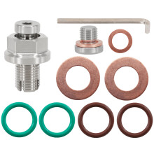 DSNADUO M12.1-1.25 x 15 mm de gran tamao de pidgyback drenaje tapn de desage de acero inoxidable kit de reparacin de rosca de hilo