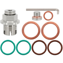 DSNADUO M18.1-1.5 x 15 mm de gran tamao de pidgyback drenaje de agua tapn de acero inoxidable de acero inoxidable kit de reparacin de rosca de hil