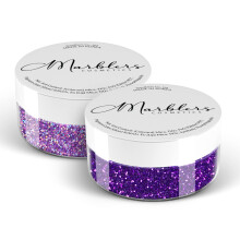MARBLERS Cosmetic Grade Fine Glitter Duo [Holo Purple & Amethyst] 0,36 oz (10 g) | Ungiftig | Vegan | Tierversuchsfrei | Lidschatten Nagellack