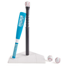 Kidoozie EZ-Adjust T-boldst - Hjdejusterbart T-boldst til brn - Bldt skumbat og 3 tee-bolde inkluderet Medium