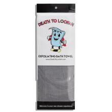 Death To Bucha: Toalha de banho esfoliante - Esfoliante corporal estilo japons Esfoliante de costas e pano de rosto em um s - Diga adeus aos pa
