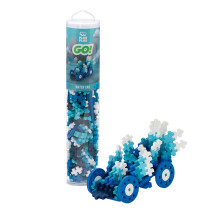 PLUS PLUS Color Cars Tubus Stavebnice do auta Sada 3D hracek na kmeni puzzle pro deti 200 mini do sebe zapadajcch dlku voda