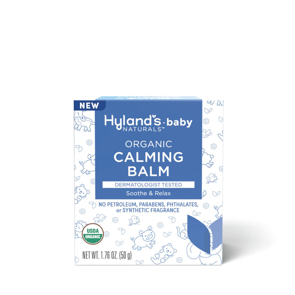 Hyland's Lavender Baby Organic Calming Balm Soothe And Relax With Organic Eucalyptus And Bergamot Fruit Oil Safe And Gentle Dermatologist T