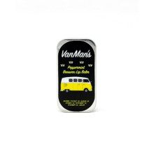Vanmans Handgefertigter Pfefferminz-Bienenwachs-Lippenbalsam (3er-Pack) Pfefferminz-Lippenbalsam mit Rosmarin, Mandel und Kokosnussl Bienenbal