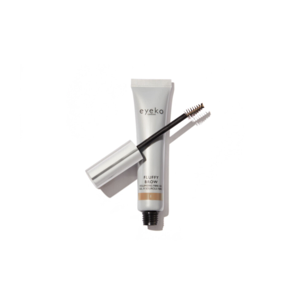 Eyeko Fluffy Brow - Shade 1 Light Neutral Brown - Gel de sourcils teints de fibres amliors - Volume et maintien - avec huile de ricin et vitam