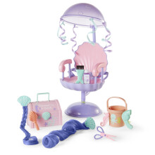 American Girl Welliewishers de 14.5 pulgadas de juego de saln de conchas de mueca con extensiones de cabello que cambian de color para las edades d