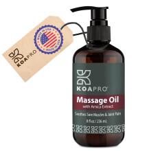 KOAPRO Massagel fr die Massagetherapie Arnika zur Schmerzlinderung. Premium-Krpermassagel gegen Muskelkater und Prellungen mit Lavendel. Tiefen