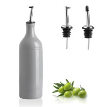Frasco dispensador de azeite de oliva grande de cermica Sweejar Galheteiro de leo opaco protege o leo para reduzir a oxidao Adequado para ar