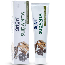 Dentifricio a base di erbe Sri Sri Tattva Sudanta per protezione per la cura orale - dentifricio ayurvedico libero dal fluoruro per rafforzare i dent