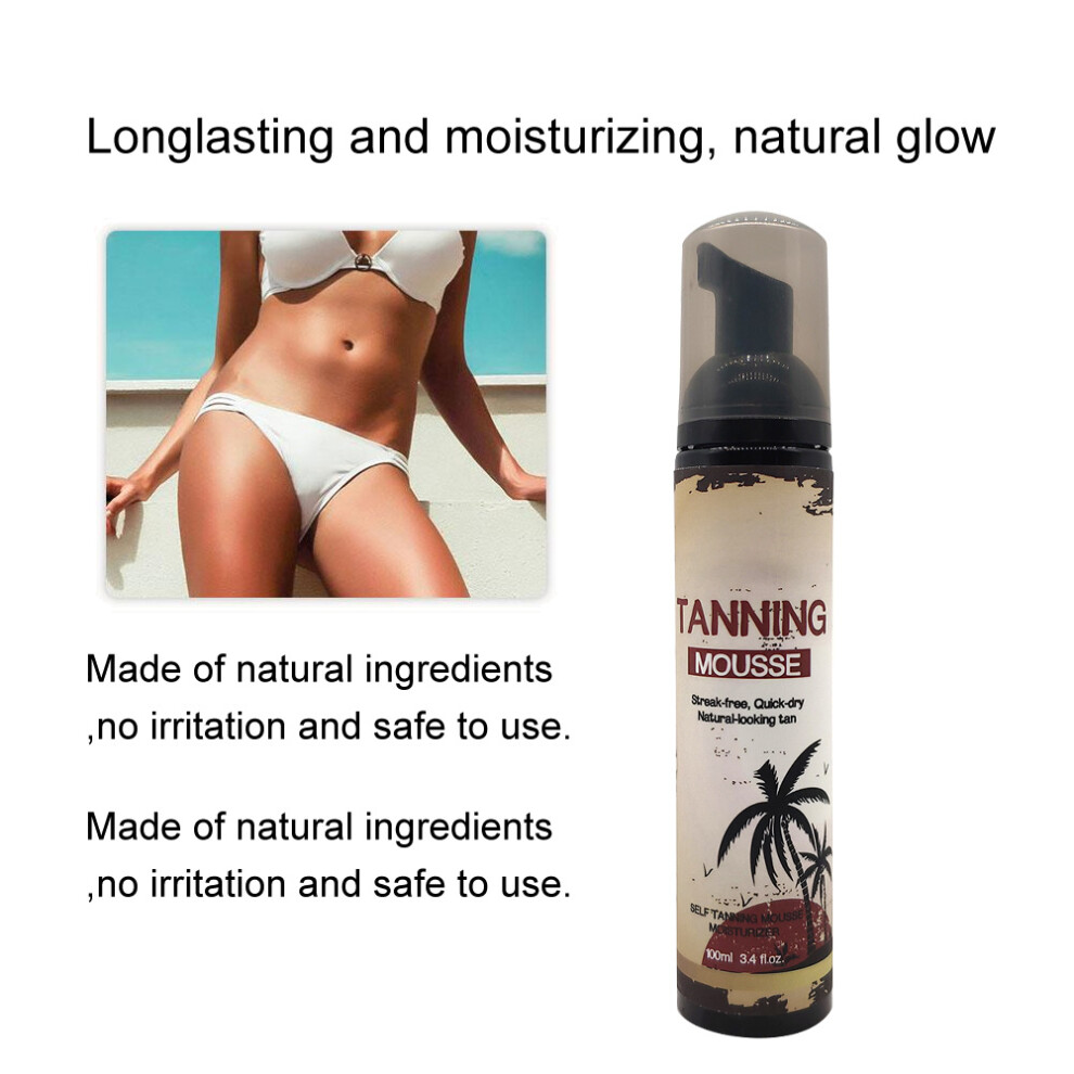 Cream 100Ml Self Tanner Longlasting Moisturizing Sunless Tanning Lotion Body