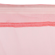 Sheer Rod Pocket Window Curtain Bedroom Balcony Drape Curtain Window Treatment (Red)
