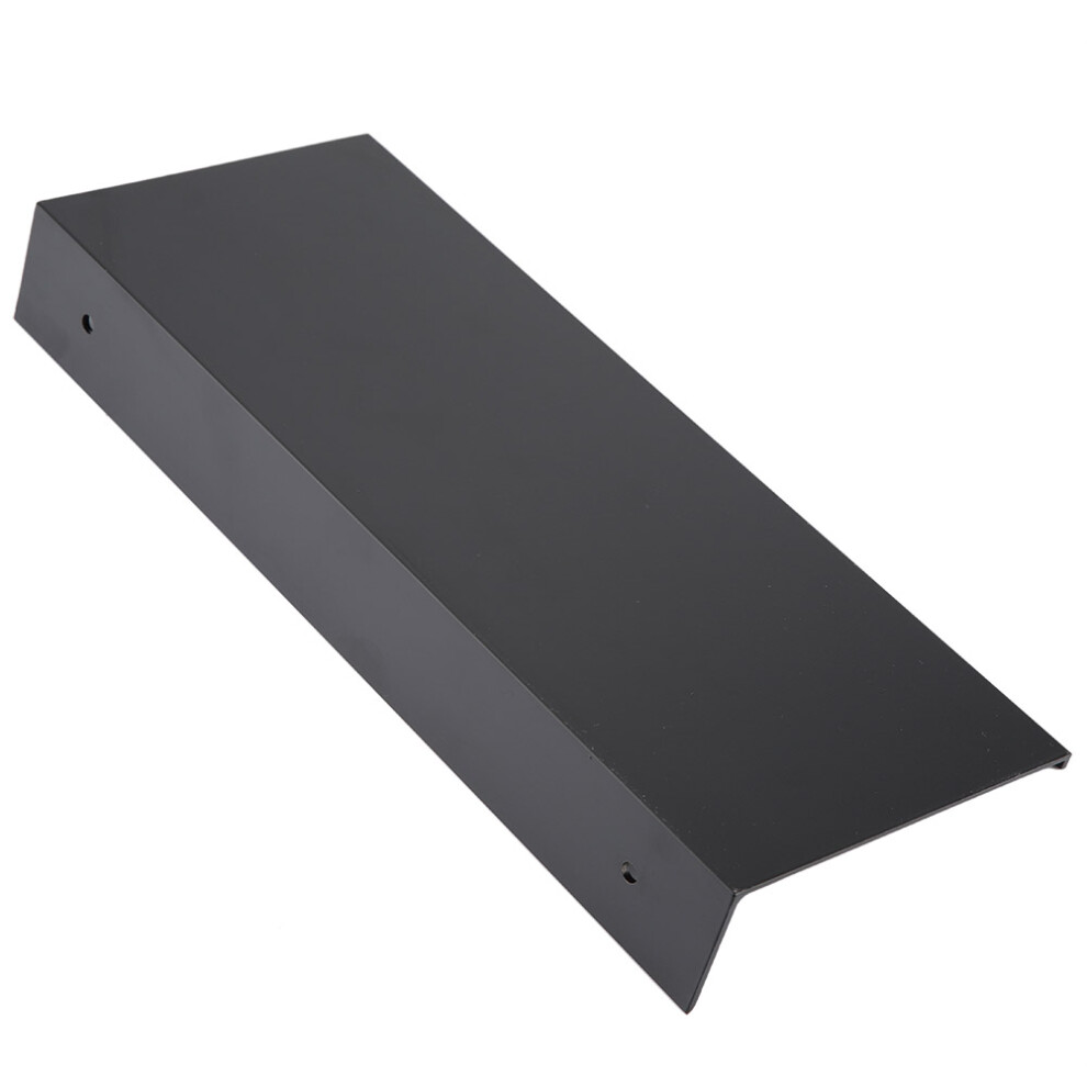 Black Bathroom Single Layer Space Aluminum Matte Rack Shelve (#50cm)-image-OPC-PHWV8FB-NEW