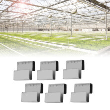 50pcs Stainless Steel Greenhouse Overlap S Clips Durable Glass Frame Fixing Clamp