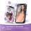 ULAK ULAK iPhone 14 Plus Wallet Case met Kaarthouder [RFID Blokkering], Flip Case voor Vrouwen 2