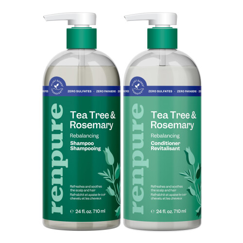 Renpure Tea Tree Tree & Rosemary Shampoo & Conditioner Set Plant Bash