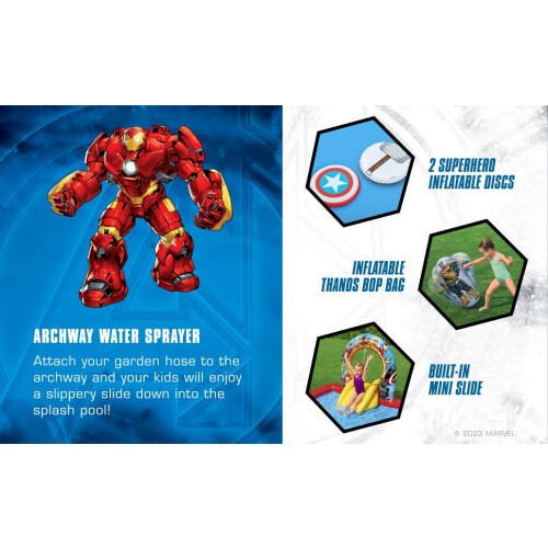 Bestway Bestway Marvel's Avengers Assemble Kinderen Opblaasbaar Water Speelcentrum 1