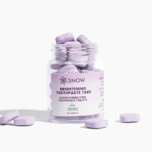 SNOW Paarse Whitening Tandpasta Tabletten - 30 Stuks, Paarse Tandpasta voor Wittere Tanden