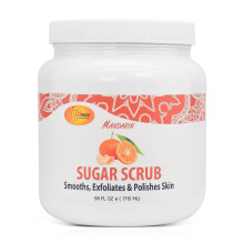 SPA REDI Sugar Scrub - Exfolirende, hydraterende en voedende glanspolish Gladde en frisse huid - Body Exfoliator Mandarijn - 58 Oz