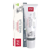 Dentifricio Splat 100 ml bianco Plus Policone smalto rimuove le macchie e garantisce la pulizia a lungo termine