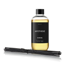 Apotheke Luxury Scented Oil Reed Diffuser -nestetäyttö (hiili) - Premium kodin tuoksuhajottimen täyttösetti tikkuilla