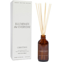 Sweet Water Decor Christmas Reed diffuusorisetti - Joulun tuoksuinen ruokohajotin tuoreilla leikatuilla puilla ja appelsiinin tuoksulla - Ruokohajott
