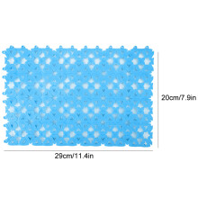 Dog Cat Pet Mat Plastic Spliced Hollow Anti slip Pads for Pet Cage Mat Bathroom Floor (Blue)