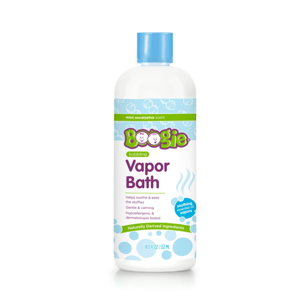Kids Botanical Bubble Bath Soothing Vapor Made With Plant And Oat Extracts Natural Essential Oils Mint Eucalyptus 18 Oz (Pack Of 1) Boogie