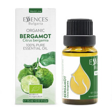 ESSENZE Bulgaria Olio essenziale bergamotto organico 0,51 fl oz 15 ml di citrus bergamia - 100% puro e naturale non diluito di grado terapeutico arom