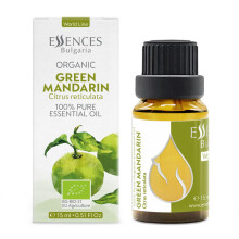 ESSENZE Bulgaria Olio essenziale di mandarino verde organico 0,51 fl oz 15ml Citrus reticulata - 100% puro e naturale non diluito di grade terapeutic