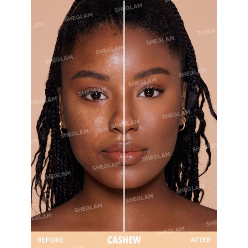 SHEGLAM SKin-Focus Full Coverage Powder Foundation Oil-Control Lttviktspressad pulvermakeup-porslin 1