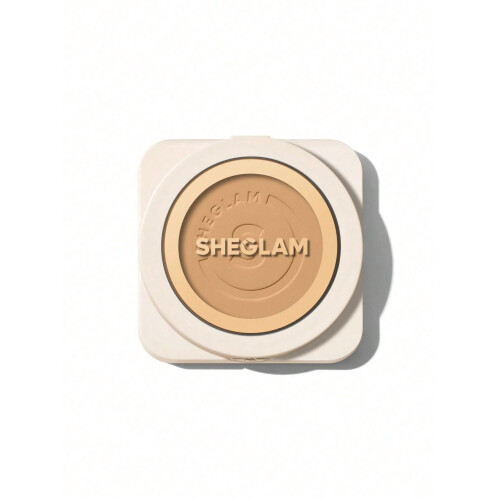 SHEGLAM SKin-Focus Full Coverage Powder Foundation Oil-Control Lightweight Face Pressed Powder Makeup-Shell