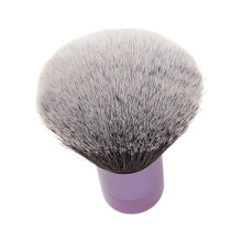Luxuriser und groer, ultraweicher, flauschiger Puderpinsel, Mehrzweck-Gesichts-, Krper-, Friseur- und Schnheitswerkzeug mit Holzsockel, weicher K