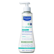 Mustela Stelatopia+ - Lipid-pfyllande krm - Fuktighetskrm fr eksembengen hud - Med naturlig solrosolja och prebiotika - EWG Verified - Fr s